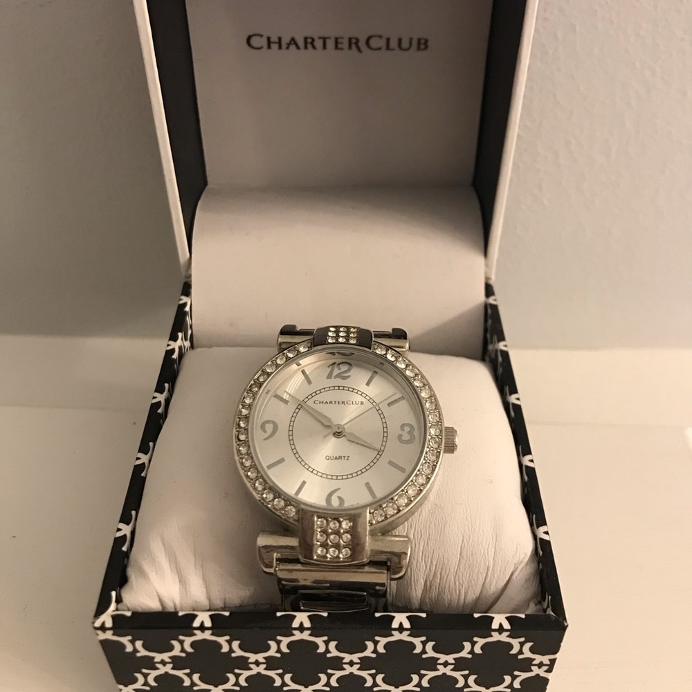 🍃Charter Club Women’s watch with Rhinestones